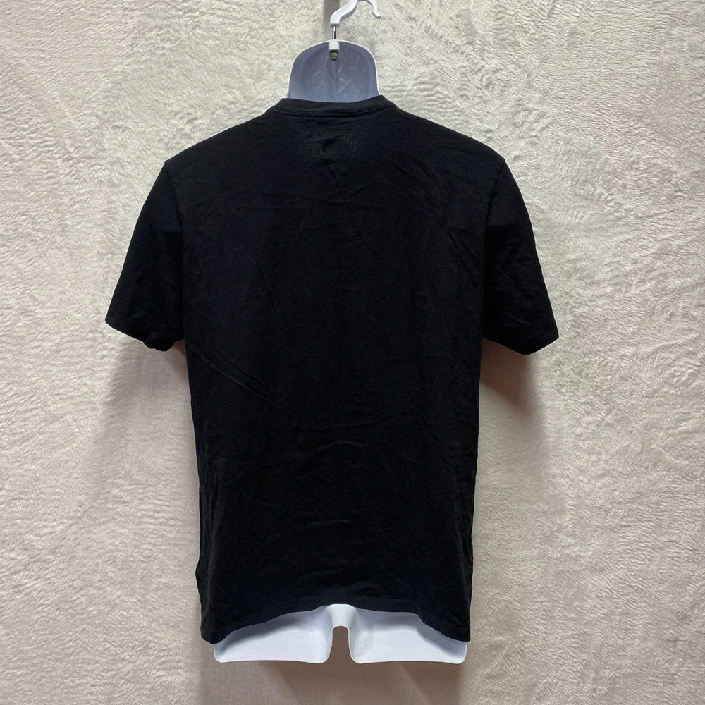 The North Face Black Graphic T-Shirt Mens Medium Large Front Logo Outdoors Crew